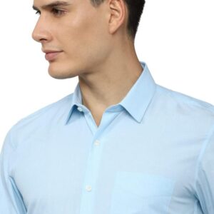Men’s Sky Blue Checkered Formal Shirt