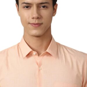 Men’s Orange Checkered Formal Shirt